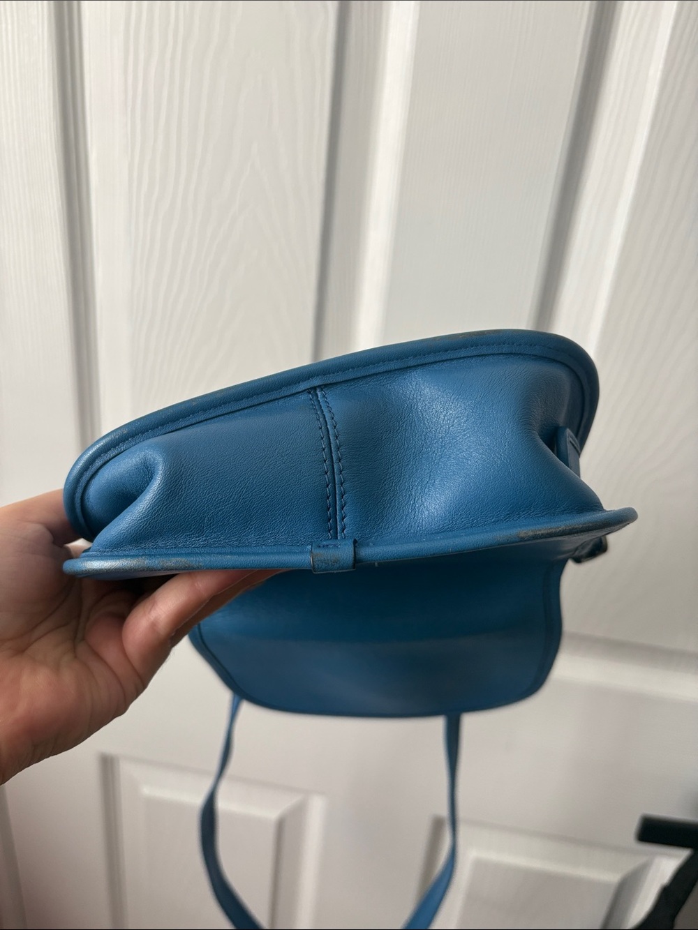 GUC coach small Patricia saddle bag in blue - Picture 3 of 5